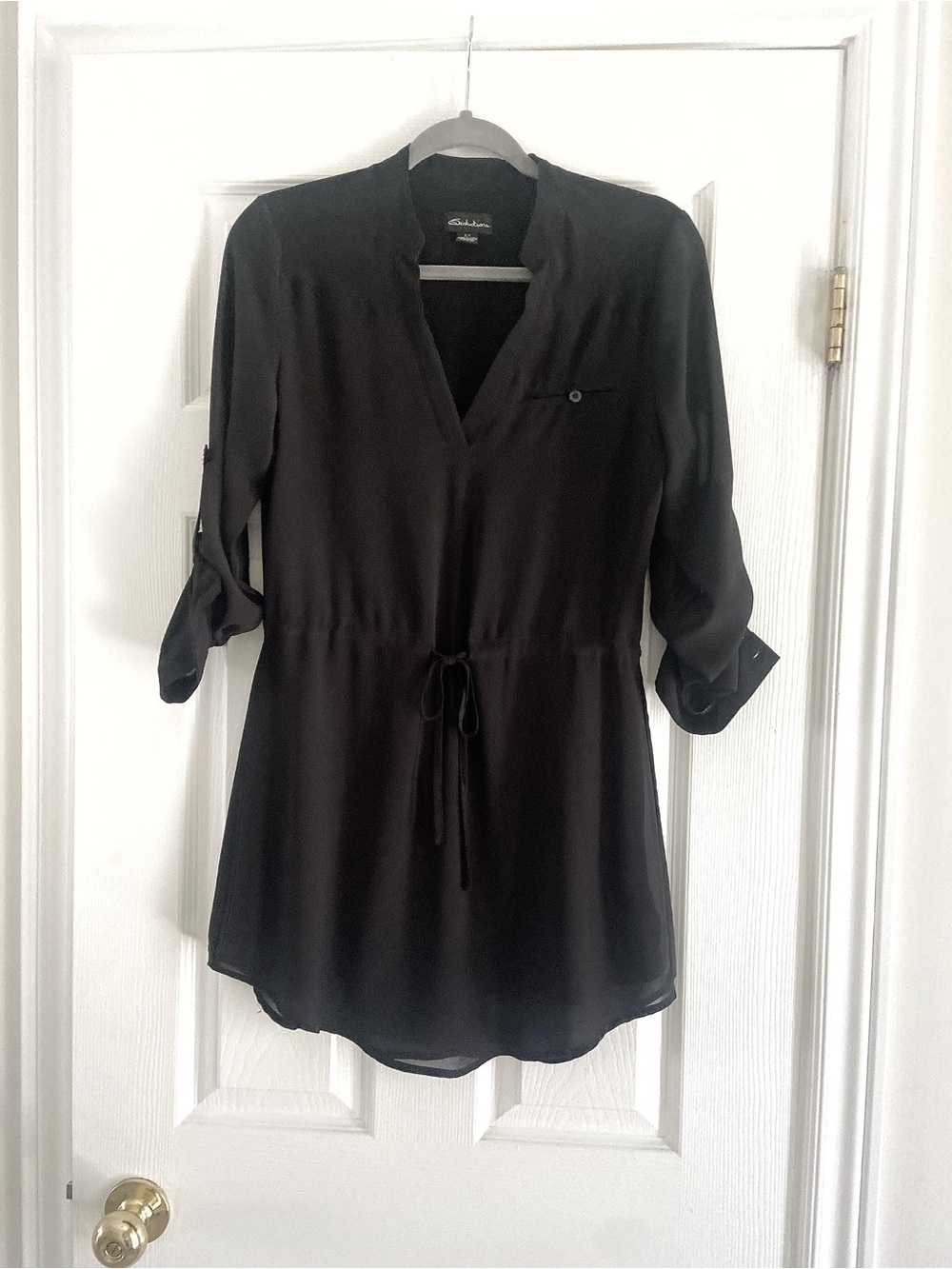 Urban Planet | Black V-Neck Tunic Top